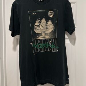 Icecream Black Tee with Graphic Design